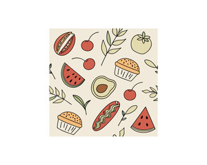 seamless-vector-pattern-with-contemporary-art-food Free SVG Download