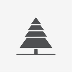 Minimalist christmas tree illustration for holiday designs and festive backgrounds