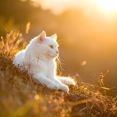 White Cat Sunbeams.