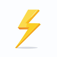 Dynamic energy illustration showcasing a vibrant yellow lightning bolt graphic element