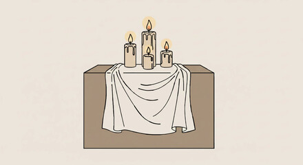 Peaceful Interior Scene with Traditional Decor