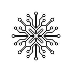 abstract circuit board lines mimicking neural netw