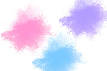 Soft Pastel Watercolor Blotches Set
