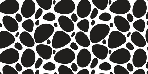 River Stones: Seamless Organic Abstract Pattern