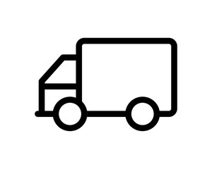Delivery truck symbolizing logistics, transportation, and shipping services for freight, delivery tracking, supply chain management, and transportation industry