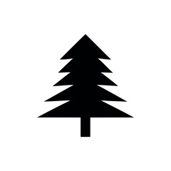 Obraz premium Pine tree graphic art created in minimal nature inspired vector design Vector illustration