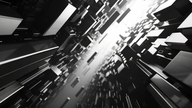 A futuristic digital  with shattered glass and cybernetic elements.