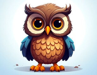 Fototapeta premium Cute Owl Image.