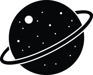 Universe Map Silhouette Vector Art Illustration