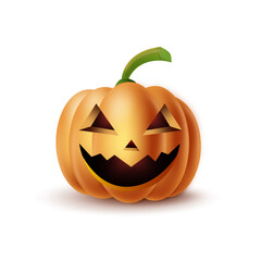 Halloween Pumpkin. Fully editable vector illustration of a halloween pumpkin.
