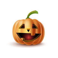 Halloween Pumpkin. Fully editable vector illustration of a halloween pumpkin.
