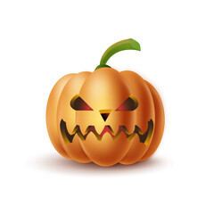 Halloween Pumpkin. Fully editable vector illustration of a halloween pumpkin.

