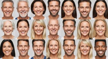 Obraz premium Diverse expressions and happiness across ages for community and unity themes