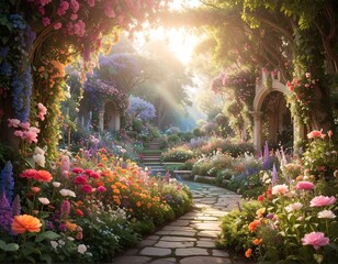 Enchanted Garden Path.