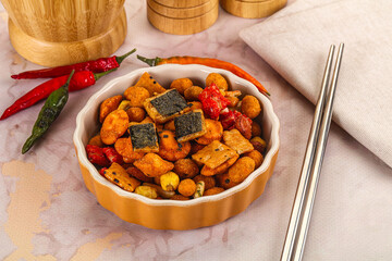 Japanese snack - Chili mame arare cracker