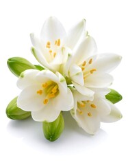 Obraz premium Close-up of a cluster of white flowers