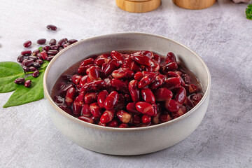 Tasty boiled red kidney beans