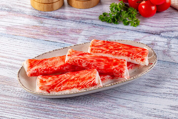 Crab stick surimi fish meat