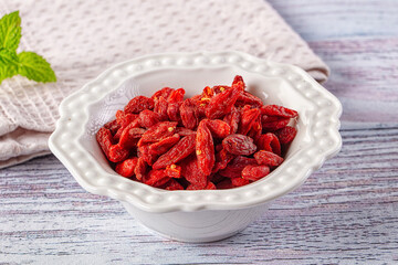 Dry Goji berries sntioxidant pile