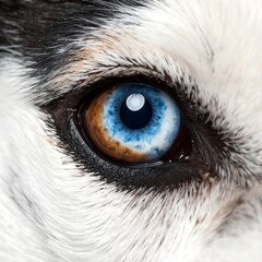 Closeup of a Huskys Eye.