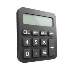 Calculator with display screen isolated PNG with Transparent Background