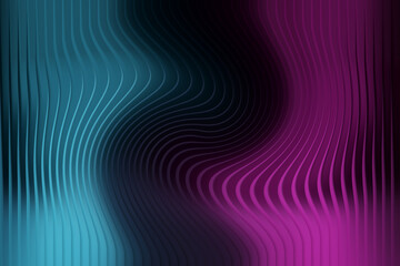 Abstract blue and purple wave pattern with dark background for modern design