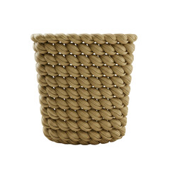 Woven basket container for home decor and organization isolated PNG with Transparent Background