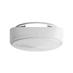 White ceiling lamp fixture for home lighting isolated PNG with Transparent Background