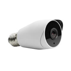 Security camera with light bulb base isolated PNG with Transparent Background