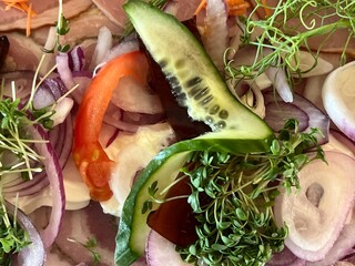 fresh vegetables on a plate