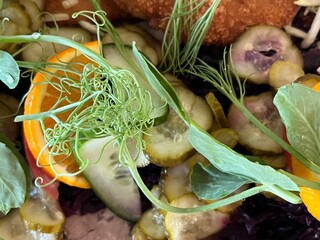 fresh vegetables on a plate