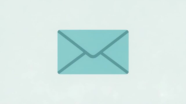 Animated digital envelopes, email notifications, and modern communication illustrations with minimalist design in multiple languages.