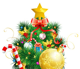 Christmas Tree with Toys