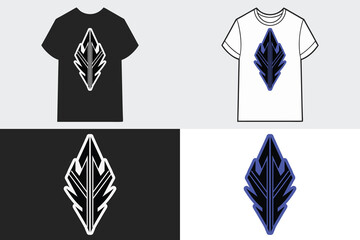 T-shirts with abstract geometric logo design clothing apparel