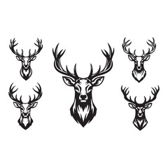 deer head vector