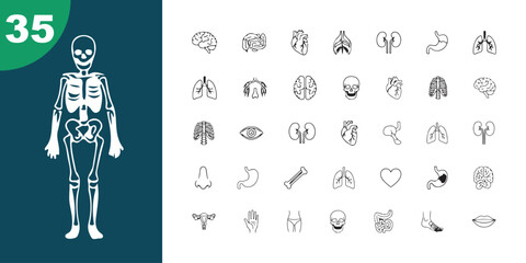 Hand-drawn vector illustration of business people icons and a set of numbers for web design and internet concept strategy