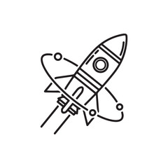 vector illustration of a rocket