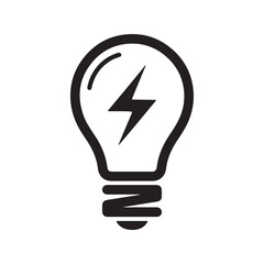 light bulb vector icon