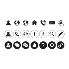 set of icons for web