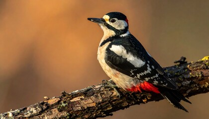 Obraz premium European Woodpecker in Natural Habitat.