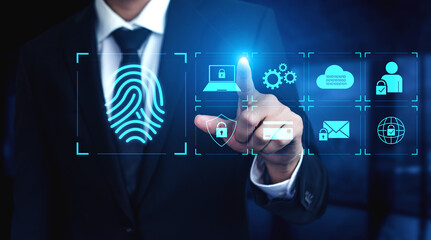 System for safeguarding digital identity using fingerprint authentication, encryption, and secure access protocols across cloud, device, and personal data environments Vouch