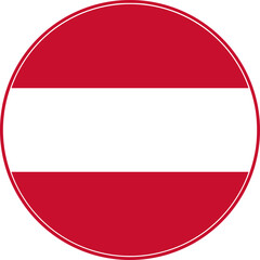 Austria Circle Flag, Austria Flag Icon