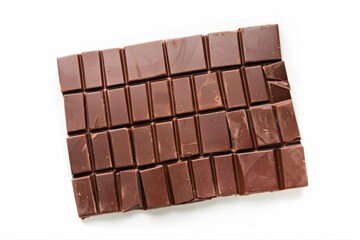 Indulge Dark Chocolate Bar Still Life Delicious Treat Broken Decadent on transparent background