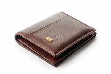 Luxurious Men s Brown Leather Wallet Bi Fold Style Fashionable Design on transparent background