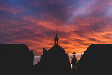 sunset in bordeaux 