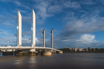 modern bridge over the river