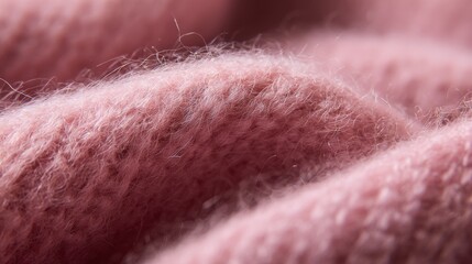 Soft mohair sweater fabric in dusty rose pink. Delicate fuzzy texture