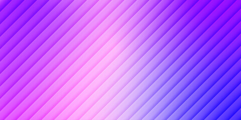 Vibrant gradient diagonal stripe pattern in pink, purple, and blue tones, modern abstract vector background with dynamic 3D depth effect. Bright gradient neon diagonal lines abstract background. 