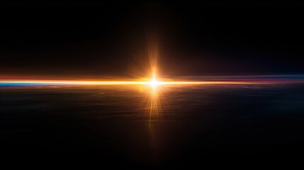 Abstract rainbow light beam glowing in darkness symbolizing hope, diversity, and new beginnings.
