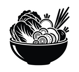 Bowl of fresh vegetables, healthy eating concept